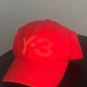 y3 yohji yamamoto red cap